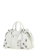 Balenciaga White Leather Neo Cagole City Handbag