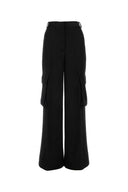 Versace Black Satin Cargo Pant