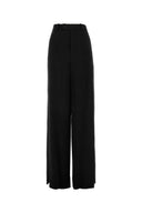 Saint Laurent Black Satin Wide Leg Pant