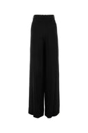 Saint Laurent Black Satin Wide Leg Pant