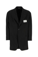 Dolce & Gabbana Black Shantung Oversize Blazer