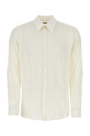 Dolce & Gabbana Elfenbein Stretch Seidenhemd