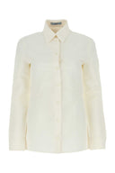 Prada Ivory Paper e Viscose camicia
