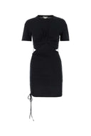 Nensi Dojaka Black Cotton Mini Dress