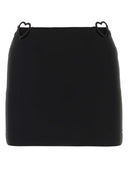 Nensi Dojaka Black Viscose Blend Mini falda