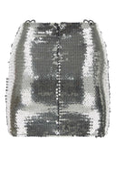 Nensi Dojaka Silver Sequins Mini falda