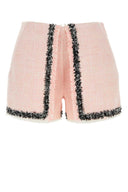 Msgm rosa bouclé pantalones cortos