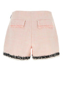 Msgm rosa bouclé pantalones cortos