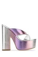 Stuart Weitzman Multicolor Leder Miami SoHigh 145 Maultiere