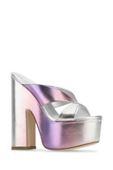 Stuart Weitzman Multicolor Leder Miami SoHigh 145 Maultiere
