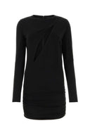 Versace Black Stretch Viscose Mini Dress