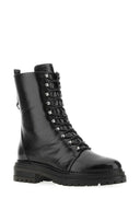 Sergio Rossi Black Leather Sr Joan Ankle Boots