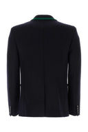 Valentino Garavani Midnight Blue Stretch Cotton Blend Blazer