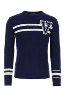 Valentino Garavani Marine Blue Wollpullover