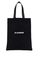 Jil Sander Black Canvas 중간 책 쇼핑백