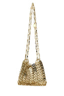 Paco Rabanne Gold Metal 1969 Nano Shoulder Bag