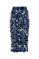 Paco Rabanne Multicolor Maxi Sequins spódnica