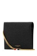 Thom Browne Black Leather Card Holder