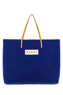 Bolsa de compras de Janus de Marni Blue FIentil Medium Janus