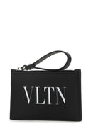 Valentino Garavani Black Leather Card Holder
