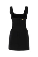 Marine Serre Black Polyester Blend Mini Vestido