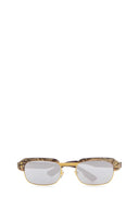 Bedruckte Gucci-Sonnenbrille aus Acetat und Metall