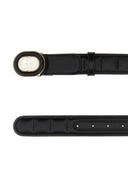 Cintura in pelle nera Gucci