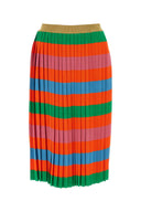Gonna di miscela viscosa multicolore gucci
