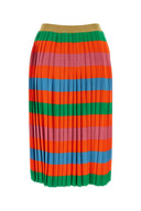 Gonna di miscela viscosa multicolore gucci