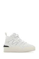 Moncler White Tessic e Nubuk Pivot Sneaker