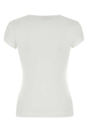Diesel White Stretch Cotton T Angie T Shirt