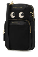 Anya Hindmarch Black Nylon Eyes Essentials Umhängetasche