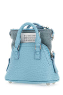 Maison Margiela Light Blue Leather And Fabric 5 Ac Classique Baby Handbag