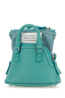 Maison Margiela Sea Green Leather And Fabric 5 Ac Classique Baby Handbag