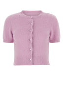 Maison Margiela Lilac Angora Blend Cardigan