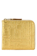 Comme Des Garcons Gold Leather Card Holder