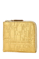 Comme Des Garcons Gold Leather Card Holder