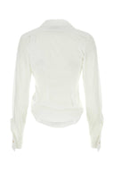 Vivienne Westwood White Cotton Drunken Shirt