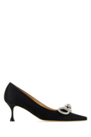 Mach&Mach Black Satin Pumps