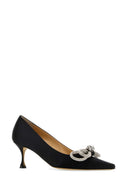 Mach&Mach Black Satin Pumps