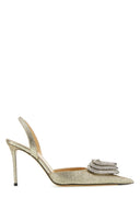 Mach&Mach Platinum Fabric Pumps