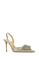 Mach&Mach Platinum Fabric Pumps