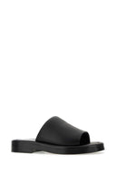 Salvatore Ferragamo Black Nappa Leder -Pantoffeln