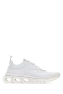 Salvatore Ferragamo White Tech Strick Nima Sneakers