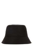 Wooyoungmi sombrero de cubo de nylon marrón oscuro
