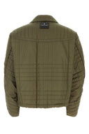 Chaqueta acolchada de poliéster verde del ejército wooyoungmi
