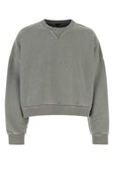 Entire Studios Grey Cotton Oversize Sweatshirt