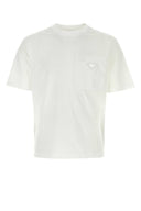 Prada White Cotton T 셔츠