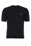Prada Midnight Blue Wool T Shirt