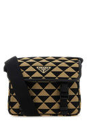 Prada Embroidered Fabric Prada Symbole Crossbody Bag